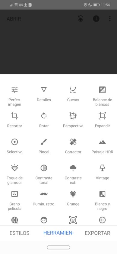 Editar fotos con Snapseed